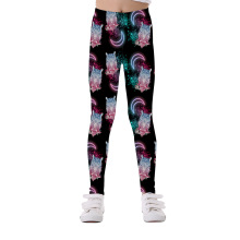 Frühlings 3D -Druck Mermaid Unicorn Girls Yoga Hosen Leggings für Mädchen Kinder